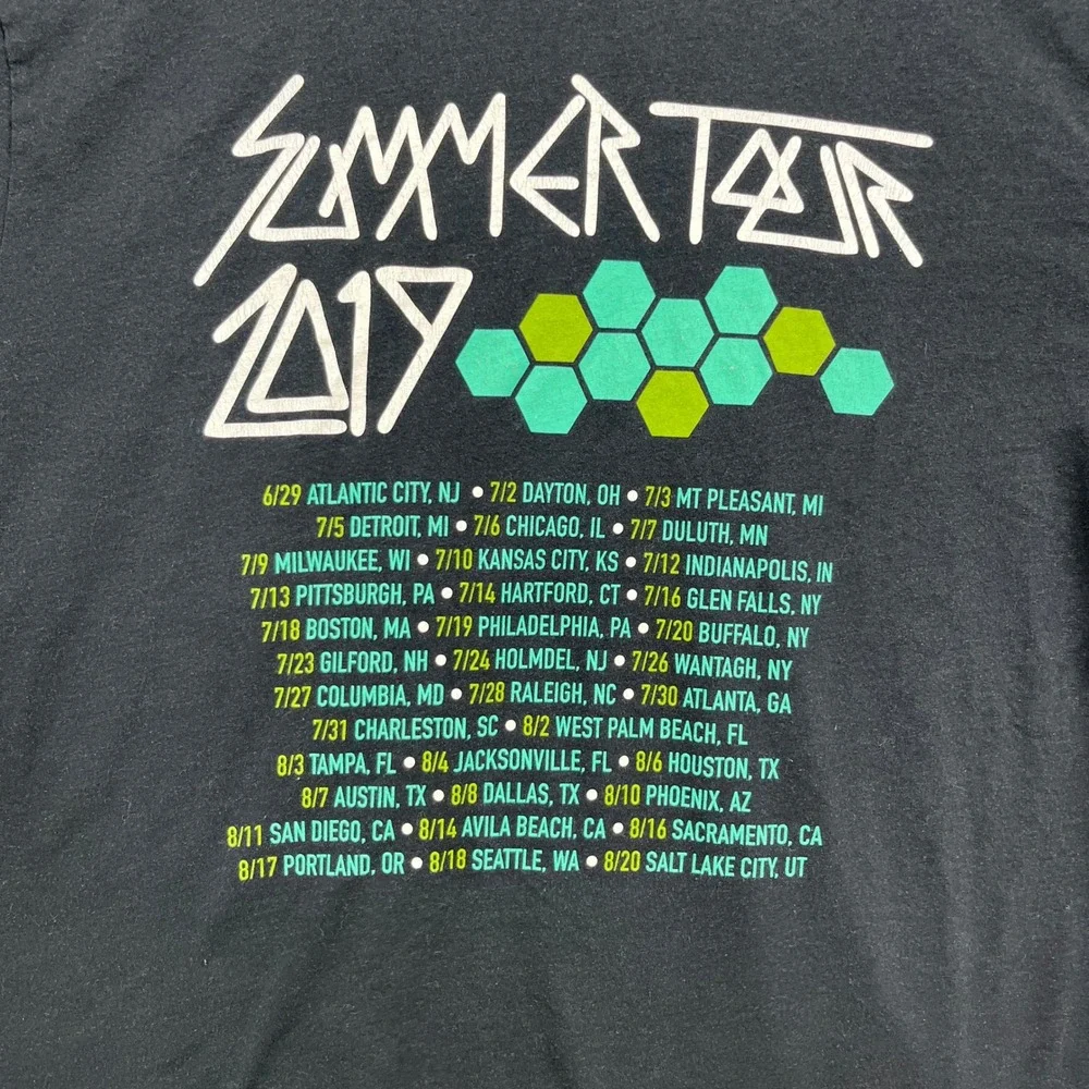 311 Summer Tour 2019 T-Shirt Mens XL Black Alien Space Psychedelic Band Tee